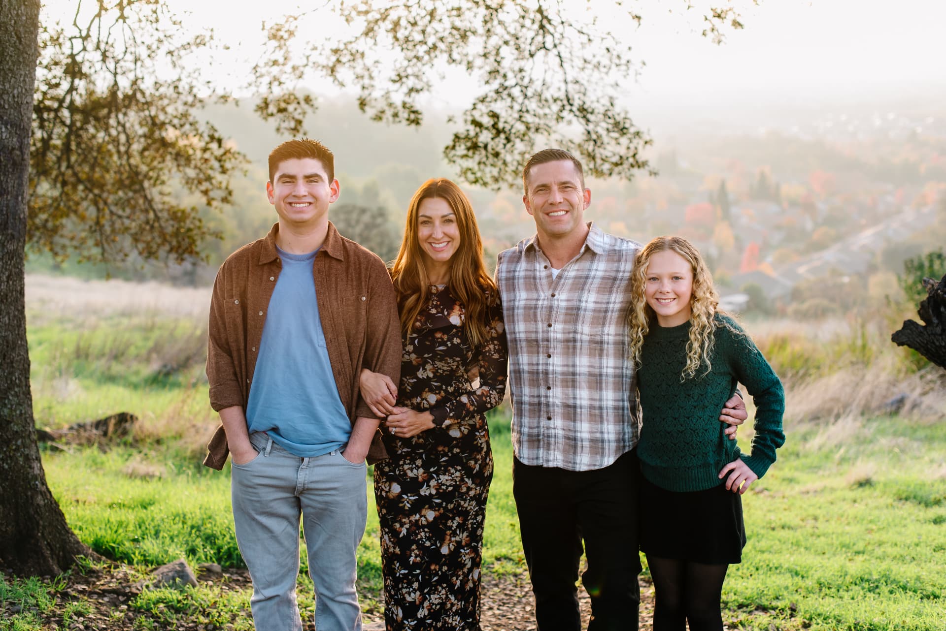 Chris Reid with his family