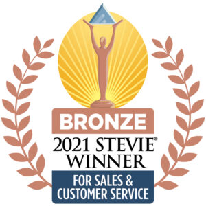 2021 Stevie Awards for Sales and Customer Service, Bronze.